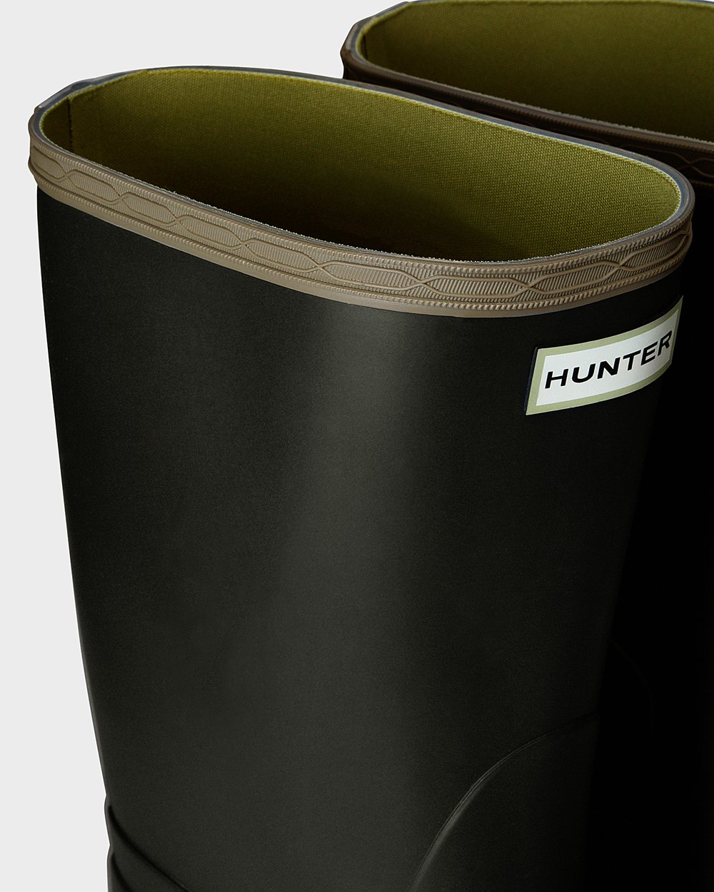 Womens Short Rain Boots - Hunter Gardener (72KYLPSCW) - Dark Olive